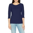 thumbnail image 2 of Hanes Tee-Shirt à Manches Raglan en Coton Extensible pour Femmes, m, Marine, 2 of 2