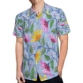 thumbnail image 4 of High Quality Hawaiian Shirts for Men Short Sleeve Aloha Beach Shirt Floral Summer Casual Button Down Shirts Blouses 79TZPP, 4 of 7