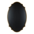 thumbnail image 6 of Kate and Laurel Leanna Decorative Scalloped Metal Chalkboard, 24 x 36, Gold, Framed Rounded Oval Vintage Chalkboard for Unique Display, Organization, and Decor, 6 of 8
