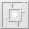 thumbnail image 1 of Ekena Millwork CMP16KX-03000 16 in. OD x 3 in. ID Square Knox Architectural Grade PVC Contemporary Ceiling Medallion, 1 of 1
