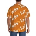 thumbnail image 7 of Goofa Hello Fall Printed Men's Casual Short-sleeved Shirt,Lightweight Breathable Button-down,Summer Casual men's top,Versatile Fashion shirt-3X-Large, 7 of 7