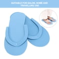 thumbnail image 4 of Disposable Flip-Flops, Average Size Hotel Disposable Slippers, Comfortable For Salon Man Woman Home Travelling Blue, 4 of 8