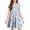 Blue, variant on Grblisyd Girls Summer Dress Casual Cute Floral Print Short Sleeve Dresses Girls Crew Neck Sundress 7-8 Years