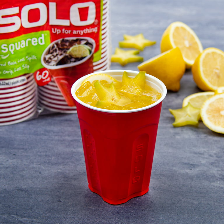 Gold Solo Squared Cups 18 Ounce 30 Count