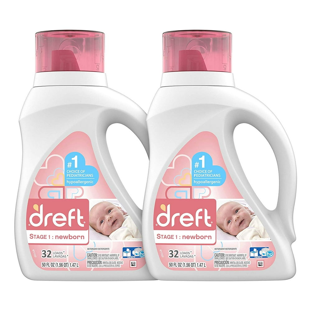 (Pack of 2) Dreft Stage 1 Newborn Hypoallergenic Liquid