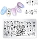 thumbnail image 5 of Juego de 5 plantillas de sellos para decoración de uñas navideñas, placas para decoración de uñas DIY para uso en salón en casa, 5 of 7