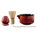 thumbnail image 3 of 4 batidores de bambú y soporte para batidores, juego de batidores de matcha con Rojo, 3 of 9