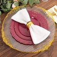 thumbnail image 5 of BalsaCircle 10 Round 10" Burgundy Disposable Salad Dinner Plastic Plates Embossed Scalloped Trim Party Events Tableware, 5 of 8