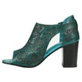 thumbnail image 2 of Roper Womens Mika Floral Embossed Peep Toe Shootie Pumps Dress Casual Shoes, 2 of 4