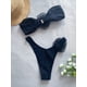 thumbnail image 4 of Bikini de talla grande para mujer, bañador naranja con volantes en contraste, traje de baño de cintura alta con realce, ropa de baño de dos piezas para verano 2024, 4 of 5