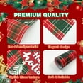 thumbnail image 2 of Christmas Placemats, Vinyl Woven Place Mats for Kitchen Table Indoor/Outdoor, Washable Wipeable Dining Placemats Set of 4, 12x18 Inch, 2 of 5