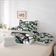 thumbnail image 6 of jejeloiu Modern Floral 7 Pieces Full Size Bedding Sets For Girls,Bold Pattern Full Size Bed in a Bag,Black White Green,Light Gray Reversible, 6 of 7
