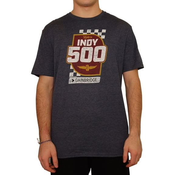 Indy 500 Mens Splandor Graphic T-Shirt, Blue, Medium