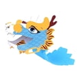 thumbnail image 1 of Cometa de papel hecha a mano, accesorios de decoración, accesorios prácticos, juguetes para niños, hermosos materiales para manualidades DIY, parque, azul Macarena Dragón hecho a mano, 1 of 8