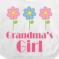 thumbnail image 4 of Inktastic Grandma's Girl Grandaughter Girls Baby Bib, 4 of 4