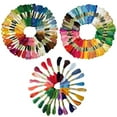 thumbnail image 2 of HEVIRGO 24/50/100Pcs Embroidery Thread Cross Stitch Cotton DIY Floss Skeins Sewing Tools, 2 of 10