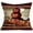 Evil Pumpkin Night, variant on Happy Fall Decor Throw Pillow Covers Orange Pumpkin with White Black Buffalo Check Plaids Decorative Pillows Cushion Cover Rustic Farmhouse Decor Cotton Linen Square 18x18 Inches Pillow Case