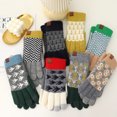 thumbnail image 5 of Guantes de invierno para hombre y mujer con pantalla táctil, guantes de punto cálidos para mensajes de texto, 5 of 5