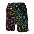 thumbnail image 4 of Goofa Rainbow Glitter Printed Mens Swim Trunks Summer Quick Dry Short Beach Swimwear Bathing Suits-Small, 4 of 6