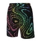 thumbnail image 4 of Balery Rainbow Glitter Traje de Baño Estilo Hawaiano para Hombre, Shorts de Secado Rápido con Bolsillos-Small, 4 of 6
