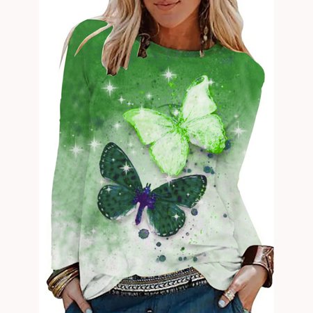 

Juebong Oktoberfest Halloween Christmas Costumes Cute Print Sweatshirts Long Sleeve Crewneck Tshirt Plus Size Comfy Blouse Tops Women Dressy Office Work Shirts October Clothes Pullover