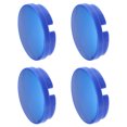 thumbnail image 1 of Unique Bargains 4 Pcs 58mm 4 Clips Car Wheel Rim Hub Center Caps Cover with Blue Sticker Blue, 1 of 6