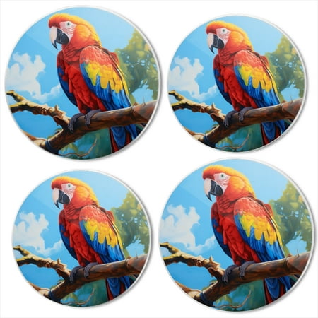 

Bahomeck Electric Stove Burner Covers Set Of 4 Macaw Parrot Perched On Branch In Rainforest Metal Gas Stove Burner Covers Protecting Gas Stoves 8 Inch And 10 Inch