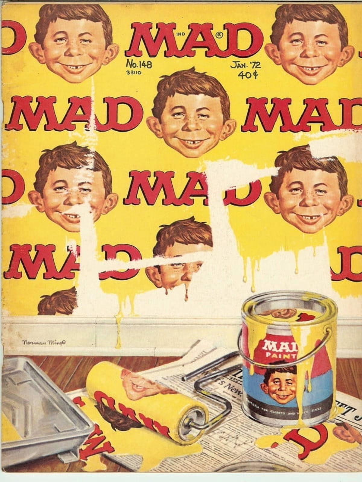 MAD Magazine Vintage Collectible #148 Jan 1972