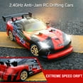 thumbnail image 3 of Fisca 1/16 Remote Control Drift Cars Toys with 2 Sets Tires,  4WD RC Cars with Headlamps, 3 of 7