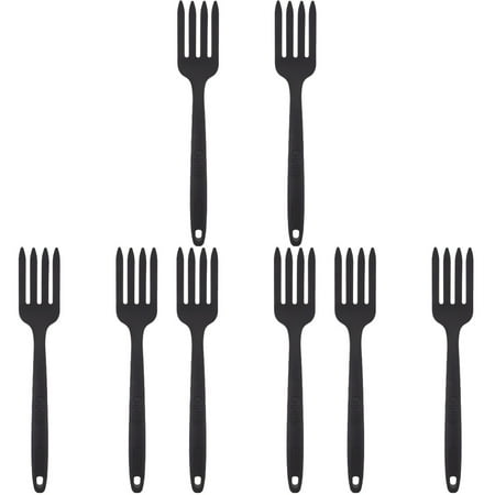 

BESTONZON 8 Pcs Silicone Pasta Fork Multi-function Cooking Fork Reusable Fork Noodle Cooking Fork Kitchen Fork