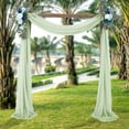 thumbnail image 3 of Wedding Arch Drapery Curtains In The Background Chiffon Fabric Shade Cloth Party Monolithic Wedding Decoration, 3 of 8