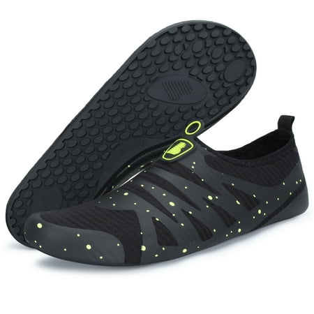 

Barerun Womens Mens Water Shoes Aqua Socks for Water Aerobics Blackfire 10.5-11 Women / 8-9 Men