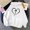 White, variant on Cross Heart Print Hoodies Women's Fashion Outing Hooded Pullover 2024 Baggy Casual Sweatshirts Long Sleeve Tops Fall