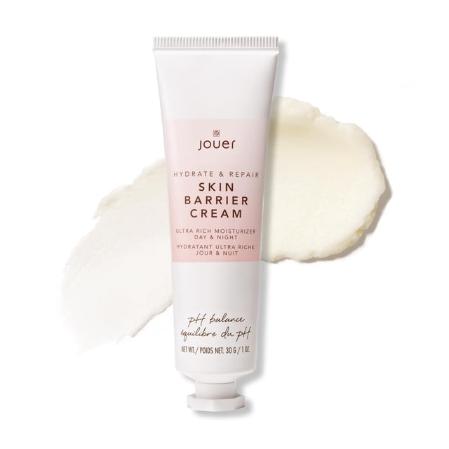 Jouer Skin Barrier Cream - Hidratante reparador de barrera cutánea - Crema hidratante de ácido hialurónico DD - Crema antiarrugas - Crema facial nocturna antienvejecimiento con ácido alfa lipoico y Co