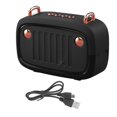 thumbnail image 3 of Matsuzay Altavoz de alta tecnología Reproductor de música inalámbrico Caja de altavoz estéreo portátil Altavoz de graves 5.0 compatible con Cables de audio/vídeo Negro, 3 of 6