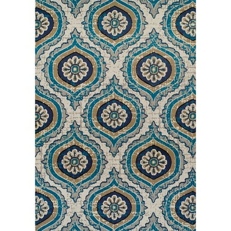 Bungalow Rose Betton Navy Indoor Outdoor Area Rug