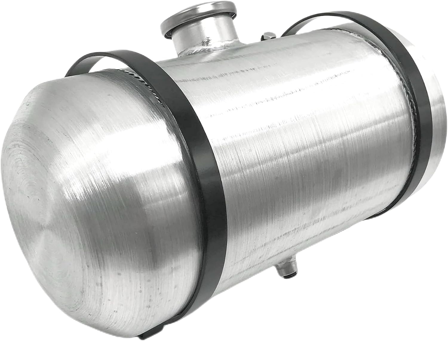 JSD 3.25 Gallons With Internal Baffle Aluminum Gas Tank/Fuel Tank Center Fill 8 x16 inch Spun 1/4 NPT Outlet