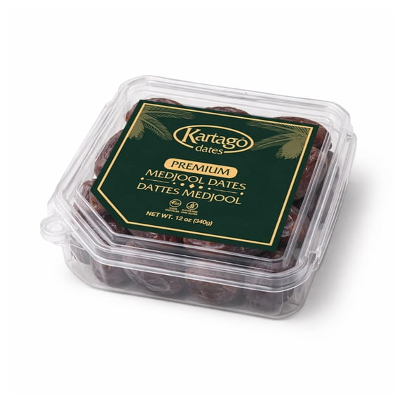 Kartago Premium Medjool Dates – 12 oz Large & Juicy Medjool Dates | Naturally Sweet | Soft & Plump | No Added Sugar | Gourmet Quality