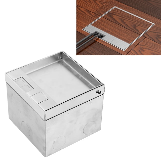 Enchufe Oculto, Tipo Integrado AC250V Sellado Impermeable Aplicaciones Amplias Kit De Caja De Piso Empotrada Retardante De Llama Para PC Para Centros Comerciales Para Oficinas