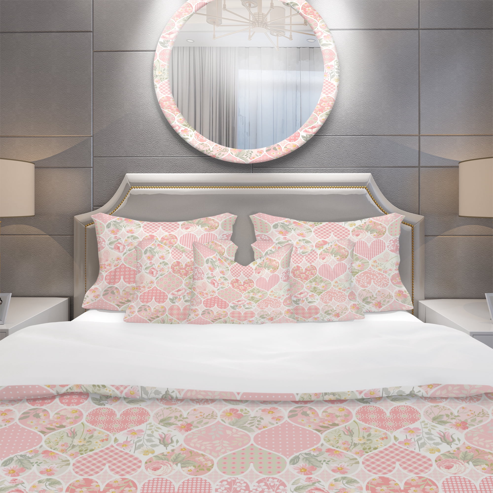 Designart 'Patchwork Pattern' Patterned Duvet Cover Set