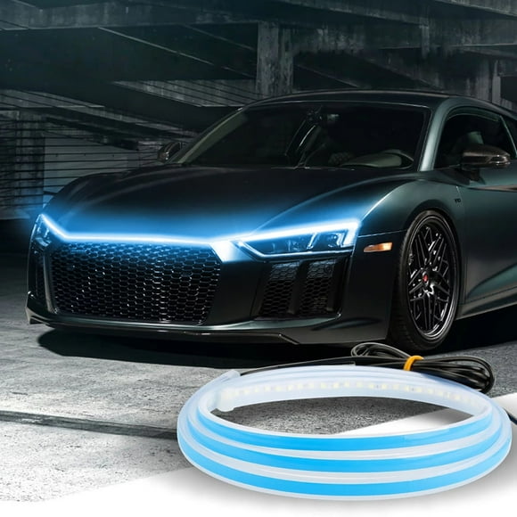 Exterior Lights For Cars, 71 Inch Car Hood Strips LED Daytime Running Strip Neon For Car
