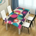 thumbnail image 4 of Yayeee Tablecloths 54" x 54" Rectangle Wrinkle Resistant Party Table Cover, Pink Geometric, 4 of 8