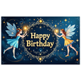 thumbnail image 3 of LUUFILx Fairy Birthday Party Backdrop Enchanted Happy Birthday Banner Decoration for Kids Party Backdrop Photo Background Celebration Decor Magical Theme, 3 of 8