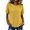 Yellow, variant on Tqcoqu Women's Cotton Linen Short Sleeve Tops,Crew Neck Side Button Shirts Casual Loose Fit T-Shirt,Army Green Women's S-XXL
