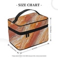 thumbnail image 2 of Handbag Travel Bag Cosmetic Bag 9×6.3×6.7in Multi-Function Bag Large Capacity For Camping Travel Family Travel Orangered Marble_3, 2 of 6