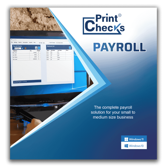 Payroll PRO Payroll Software for Windows 10 - CD - Includes 12 Month License