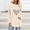 thumbnail image 1 of Aqestyerly Chandail Décontracté pour Femmes Imprimé Saint-Valentin Manches Longues Col Rond, 1 of 4