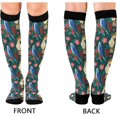 thumbnail image 2 of 1 Pair Parrots Pattern Compression Socks 20-30mmHg Knee High Women Socks Tube Athletic Stockings for Men Sport Soccer Running Cycling Medical Nurse Winter Travel Gift, 2 of 7