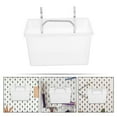 Tersarium 2 Sets of Pegboard Bins with Hooks Heavy Duty Peg Board Bins