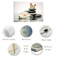thumbnail image 5 of ZHONGYUTONG Zen Canvas Wall Art Lotus Flowers Stones Butterfly Pictures Prints Spa Decor (12"x18"), 5 of 6